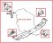 Diagram of 4 Engine Mounting fit to Nissan Sunny Neo