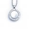 diamond custom necklace Silver