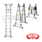 TPQ-BAATM09 บันไดยืดหดอเนกประสงค์ (อลูมิเนียม) ขนาด 2x8 ขั้น ความสูง 3.30+3.30 เมตร "BARCO"