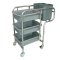 รถเข็นเก็บจานโรงอาหาร พร้อมกล่องใส่เศษอาหาร รถเข็นสำหรับร้านอาหาร Canteen Trolley with 3 trays HORECAT code 50624