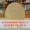 CLEARANCE - ARTISTS' OVAL WOODEN PANELS/โครงเฟรมปิดแผ่นไม้อัดเบริช์รูปวงรี