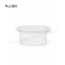 กระปุกน้ำจิ้มเหลี่ยม, 1 oz  PET ใส ฝาในตัว (epp)