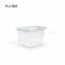 กระปุกน้ำจิ้มเหลี่ยม, 3 oz  PET ใส ฝาในตัว (epp)