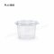 กระปุกน้ำจิ้มเหลี่ยม, 3 oz  PET ใส ฝาในตัว (epp)