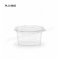 กระปุกน้ำจิ้มเหลี่ยมเรียบ, 2 oz  PET ใส ฝาในตัว(ST)