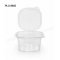 กระปุกน้ำจิ้มเหลี่ยมเรียบ, 2 oz  PET ใส ฝาในตัว(ST)