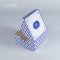 กล่องกระดาษทรงจตุรัสพิมพ์ลายคราม Snack Box  Size 12.7x12.7x6.5cm