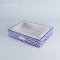 กล่องกระดาษเค้กโบราณทรงเหลี่ยมผืนผ้าพิมพ์ลายคราม Size 20x28x5.5 cm เจาะหน้าต่าง
