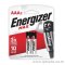 ถ่านอัลคาไลน์ Energizer AAA (แพ็ค 2 ก้อน)