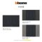 Bticino LIVING NOW ชุดswitchทางเดียว 3 สวิตซ์พร้อมหน้ากาก 3 ช่องสีดำSpace-NG / 1 WAY SW 3 GANG with space cover plate -KA4803NG