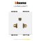 Bticino LIVING LIGHT 2P+E16 A Socket 2 module เต้ารับเดี่ยว 2P+E 16A 2 ช่อง (สีขาว สีเงิน สีดำ)