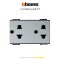 Bticino LIVING LIGHT 2P+E16 A Socket 3 module เต้ารับคู่ 2P+E 16A 3 ช่อง (สีขาว สีเงิน สีดำ)