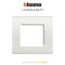 Bticino LIVING LIGHT cover plates 2 modules size 88X86mm.  หน้ากาก 2 ช่อง/พร้อมตะแกรง ขนาด 88X86mm