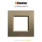 Bticino LIVING LIGHT cover plates 2 modules size 88X86mm.  หน้ากาก 2 ช่อง/พร้อมตะแกรง ขนาด 88X86mm