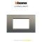 Bticino LIVING LIGHT cover plates 3 modules size 120X86mm.  หน้ากาก 3 ช่อง /พร้อมตะแกรง ขนาด 120X86mm