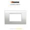 Bticino LIVING LIGHT cover plates 3 modules size 120X86mm.  หน้ากาก 3 ช่อง /พร้อมตะแกรง ขนาด 120X86mm