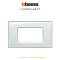 Bticino LIVING LIGHT cover plates 3 modules size 120X86mm.  หน้ากาก 3 ช่อง /พร้อมตะแกรง ขนาด 120X86mm