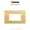 Bticino LIVING LIGHT cover plates 3 modules size 120X86mm.  หน้ากาก 3 ช่อง /พร้อมตะแกรง ขนาด 120X86mm