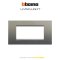 Bticino LIVINGLIGHT cover plates 4 modules size 142X86mm.  หน้ากาก 4 ช่อง /พร้อมตะแกรง ขนาด 142X86mm