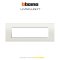 Bticino LIVING LIGHT cover plates 7 modules size 208X86mm.  หน้ากาก 7 ช่อง( สีขาว / สีดำ / สีเงิน )พร้อมตะแกรง ขนาด 208X86mm