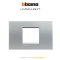 Bticino LIVING LIGHT cover plates 2 modules centered size 120X86mm.  หน้ากาก 2 ช่อง /พร้อมตะแกรง ขนาด 120X86mm