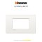 Bticino LIVINGLIGHT-AIR cover plates 3 modules size 120X86mm.  หน้ากาก 3 ช่องเหล็ก (สีขาว/ดำ/เงิน)  พร้อมตะแกรง ขนาด 120X86mm