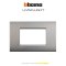 Bticino LIVINGLIGHT-AIR cover plates 3 modules size 120X86mm.  หน้ากาก 3 ช่องเหล็ก (สีขาว/ดำ/เงิน)  พร้อมตะแกรง ขนาด 120X86mm