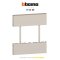 Bticino LIVING NOW ฝาครอบเต้ารับคู่ 3 โมดูล (สีขาว, สีดำ, สี sand)