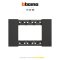 Bticino LIVING NOW 3-module cover plate  หน้ากาก 3 ช่อง (สีขาว, สีดำ, สี sand)