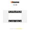 Bticino LIVING NOW 3-module cover plate  หน้ากาก 3 ช่อง (สีขาว, สีดำ, สี sand)