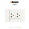 Living now Duplex socket white