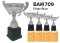 ถ้วยรางวัลพลาสติก BAW709 สีเงิน น้ำเงิน