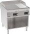 Freestanding Electric Griddle With 1/3 Ribbed Plate On Open Cabinet, Electric Control
