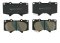 BRAKE PAD PRO (F) FOR TOYOTA REVO'15-'20 (2.4L,2.8L) 4WD /REVO ROCCO'20 (2.4L,2.8L) 4WD /FORTUNER TRD'15-'19 (2.4L,2.7L,2.8L)