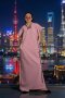 DUCHESS PINK SOFT STRUCTURED SHOULDER MAXI DRESS   - มินิมอลแม็กซี่เดรสีชมพูพาสเทล โครงสร้างไหล่สองชั้นแบบ double layered