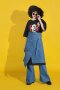 EDGE CUT DENIM SKIRT กระโปรงเดนิมทรงป้าย กระโปรงยีนส์ทรงเท่