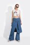 EDGE CUT DENIM SKIRT กระโปรงเดนิมทรงป้าย กระโปรงยีนส์ทรงเท่