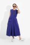 VIOLET VELVET MINIMAL DRESS -  เดรสผ้าสักกะหลาดเนื้อสัมผัสกำมะหยี่ สีม่วง