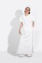 OFF WHITE SOFT STRUCTURED SHOULDER MAXI DRESS   - มินิมอลแม็กซี่เดรสีออฟไวท์ โครงสร้างไหล่สองชั้นแบบ double layered