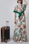 แม็กซี่เดรสลายพิมพ์ดอกไม้ทรงโอเวอร์ไซส์ Blossom & Bloom Floral Maxi Dress 