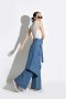 EDGE CUT DENIM SKIRT กระโปรงเดนิมทรงป้าย กระโปรงยีนส์ทรงเท่