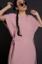 DUCHESS PINK SOFT STRUCTURED SHOULDER MAXI DRESS   - มินิมอลแม็กซี่เดรสีชมพูพาสเทล โครงสร้างไหล่สองชั้นแบบ double layered
