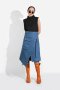 EDGE CUT DENIM SKIRT กระโปรงเดนิมทรงป้าย กระโปรงยีนส์ทรงเท่