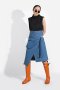 EDGE CUT DENIM SKIRT กระโปรงเดนิมทรงป้าย กระโปรงยีนส์ทรงเท่