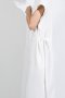 OFF WHITE SOFT STRUCTURED SHOULDER MAXI DRESS   - มินิมอลแม็กซี่เดรสีออฟไวท์ โครงสร้างไหล่สองชั้นแบบ double layered