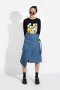 EDGE CUT DENIM SKIRT กระโปรงเดนิมทรงป้าย กระโปรงยีนส์ทรงเท่