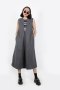 SOFT MINIMAL DRESS - GREY  - เดรสผ้าวูลสักหลาด เนื้อนุ่ม หนาอุ่น สีเทา