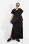 BLACK SOFT STRUCTURED SHOULDER MAXI DRESS   - มินิมอลแม็กซี่เดรสสีดำ โครงสร้างไหล่สองชั้นแบบ double layered
