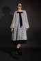 LOOSE FIT CHIFFON MIDI DRESS with FLORAL EMBROIDERY - เดรสทรงหลวม ผ้าชีฟองปักลายดอกไม้ แขนบอลลูน กระโปรงระบาย 2 ชั้น