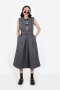 SOFT MINIMAL DRESS - GREY  - เดรสผ้าวูลสักหลาด เนื้อนุ่ม หนาอุ่น สีเทา